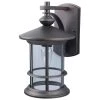 Treehouse 1-Light Oil Rubbed Bronze Outdoor Wall Lantern Sconce by CANARM