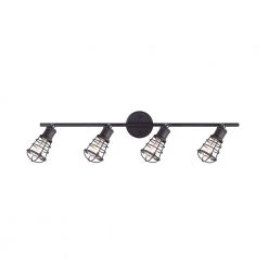Loft 33.25 in. 4-Light Oil Rubbed Bronze Track Lighting Kit by CANARM