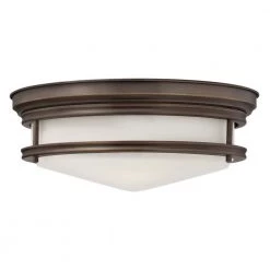 Hadley 14 in. 3-Light Oil Rubbed Bronze Flush Mount by HINKLEY
