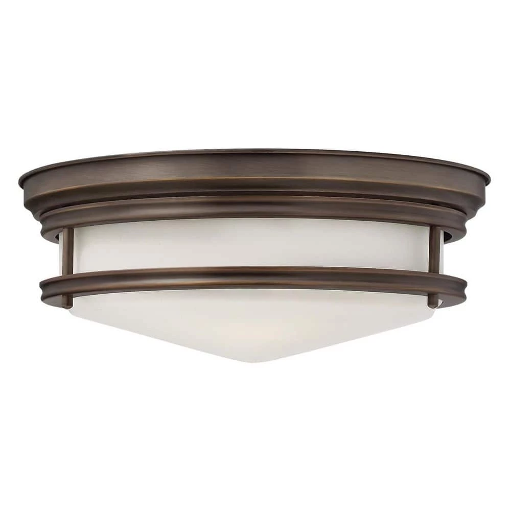 Hadley 14 in. 3-Light Oil Rubbed Bronze Flush Mount by HINKLEY 1 Hadley 14 in. 3-Light Oil Rubbed Bronze Flush Mount by HINKLEY