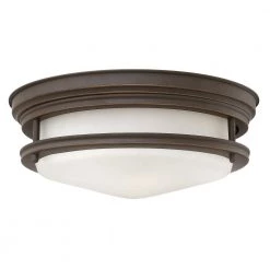 Hadley 12 in. 2-Light Oil Rubbed Bronze Flush Mount by HINKLEY