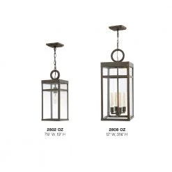 Porter 1-Light Oil Rubbed Bronze Outdoor Hanging Lantern by HINKLEY -HINKLEY || CANARM Shop oil rubbed bronze hinkley outdoor pendant lights 2802oz 44 1000