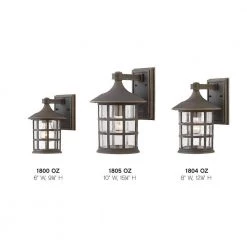 Freeport Small 1-Light Oil Rubbed Bronze Outdoor Wall Lantern by HINKLEY -HINKLEY || CANARM Shop oil rubbed bronze hinkley outdoor sconces 1800oz 4f 1000