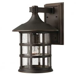 Freeport Large 1-Light Oil Rubbed Bronze Outdoor Wall Lantern Sconce by HINKLEY