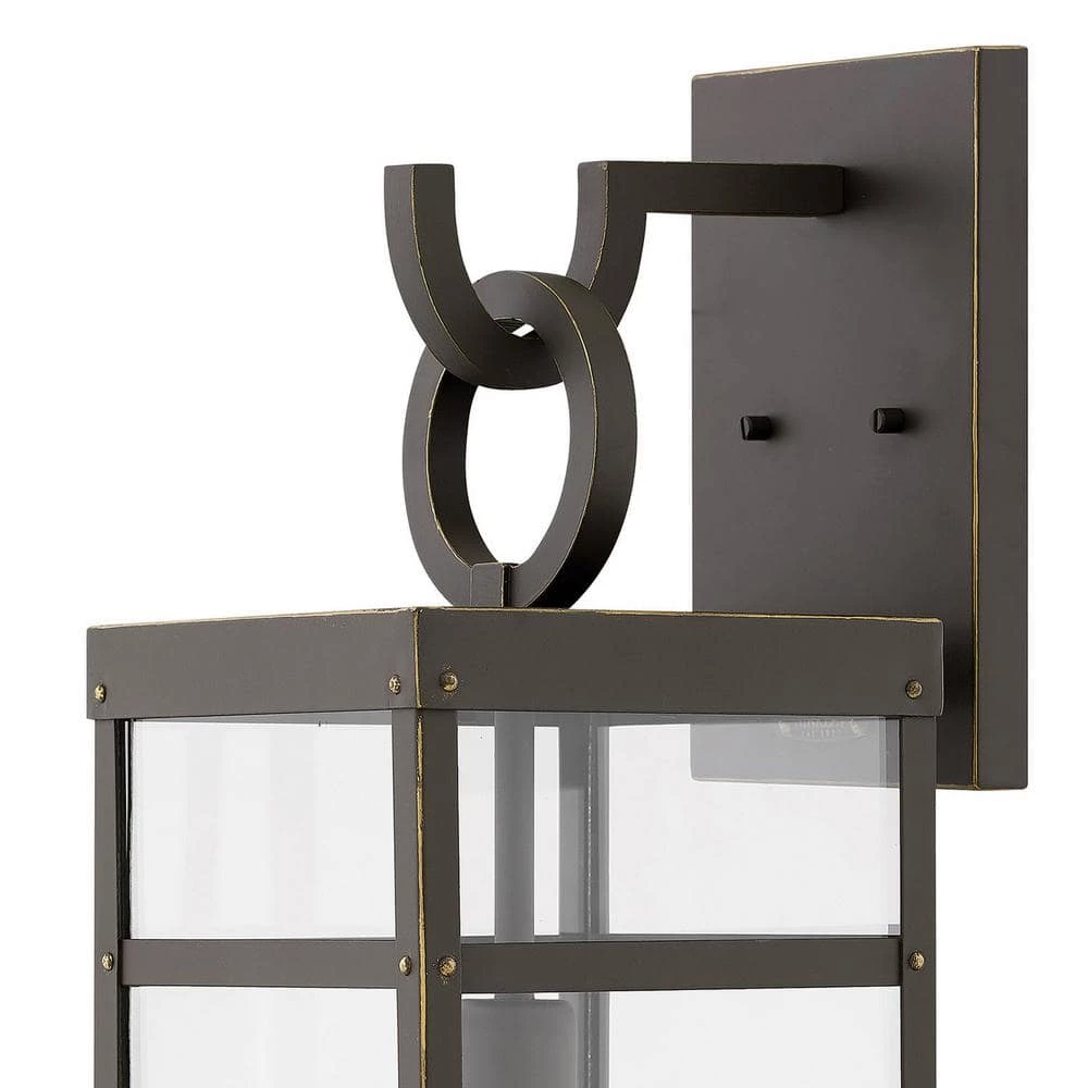 Porter Large Oil Rubbed Bronze 1-Light Outdoor Wall Lantern Sconce by HINKLEY 3 Porter Large Oil Rubbed Bronze 1-Light Outdoor Wall Lantern Sconce by HINKLEY - Image 3