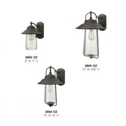 Belden Medium 1-Light Oil Rubbed Bronze Outdoor Wall Light Sconce by HINKLEY 7 Belden Medium 1-Light Oil Rubbed Bronze Outdoor Wall Light Sconce by HINKLEY -HINKLEY || CANARM Shop oil rubbed bronze hinkley outdoor sconces 2864oz 1f 1000