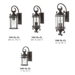 Casa Medium 2-Light Olde Black Outdoor Wall Lantern Sconce by HINKLEY 7 Casa Medium 2-Light Olde Black Outdoor Wall Lantern Sconce by HINKLEY -HINKLEY || CANARM Shop olde black hinkley outdoor sconces 1143ol cl 1f 1000
