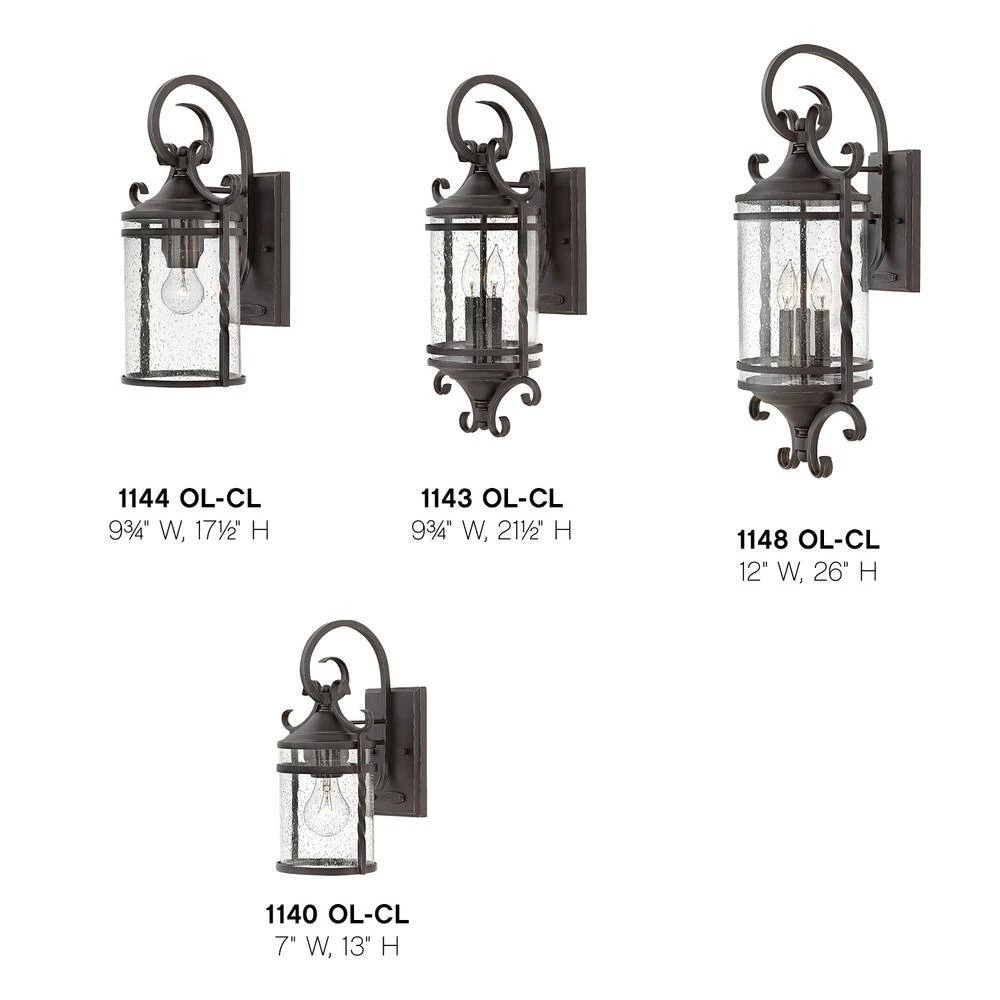 Casa Medium 2-Light Olde Black Outdoor Wall Lantern Sconce by HINKLEY 4 Casa Medium 2-Light Olde Black Outdoor Wall Lantern Sconce by HINKLEY - Image 4