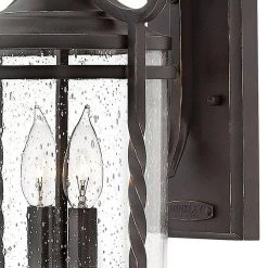 Casa Medium 2-Light Olde Black Outdoor Wall Lantern Sconce by HINKLEY 6 Casa Medium 2-Light Olde Black Outdoor Wall Lantern Sconce by HINKLEY -HINKLEY || CANARM Shop olde black hinkley outdoor sconces 1143ol cl 4f 1000