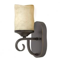 Casa 1-Light Olde Black Sconce by HINKLEY