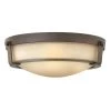 Hathaway 16 in. 3-Light Olde Bronze Flush Mount by HINKLEY