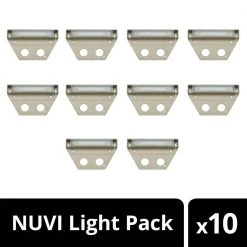 Ultra-Warm Integrated LED Sandstone Hardscape Light (10-Pack) (2700K) by HINKLEY -HINKLEY || CANARM Shop sandstone hinkley stair lights 15446st 10 1f 1000