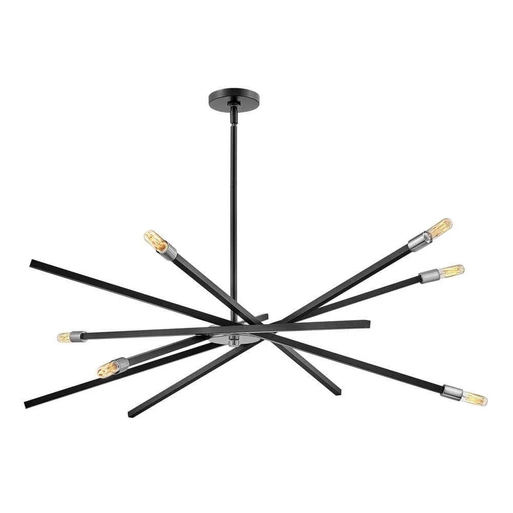 Archer 6-Light Satin Black Sputnik Chandelier by HINKLEY 1 Archer 6-Light Satin Black Sputnik Chandelier by HINKLEY