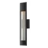Mist Satin Black Outdoor Wall Cylinder Light with Dark Sky by HINKLEY
