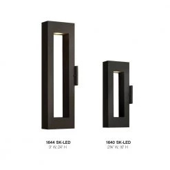 Atlantis 1-Light Satin Black LED Outdoor Wall Lantern Sconce by HINKLEY 10 Atlantis 1-Light Satin Black LED Outdoor Wall Lantern Sconce by HINKLEY -HINKLEY || CANARM Shop satin black hinkley outdoor sconces 1640sk led 1f 1000