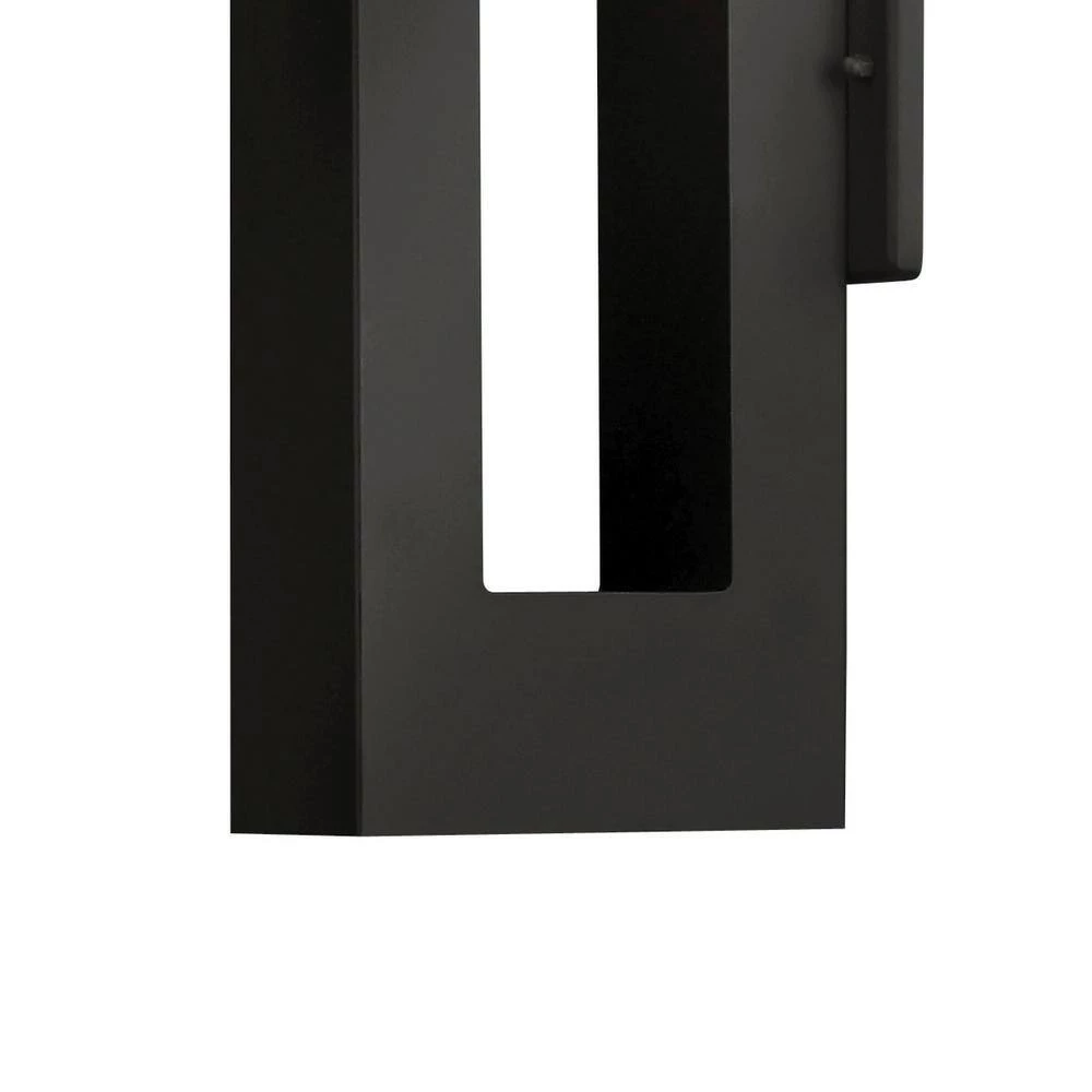 Atlantis 1-Light Satin Black LED Outdoor Wall Lantern Sconce by HINKLEY 4 Atlantis 1-Light Satin Black LED Outdoor Wall Lantern Sconce by HINKLEY - Image 4