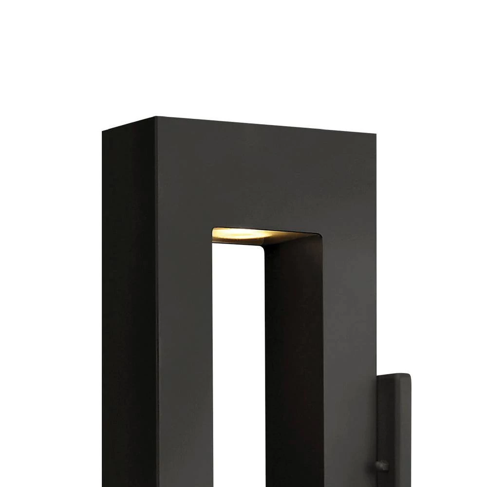 Atlantis 1-Light Satin Black LED Outdoor Wall Lantern Sconce by HINKLEY 3 Atlantis 1-Light Satin Black LED Outdoor Wall Lantern Sconce by HINKLEY - Image 3