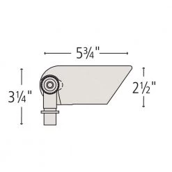 3-Watt 2700K Accent Spot 260 Lumens Satin Black Hardwired Integrated LED Outdoor Normal Shroud Spotlight with LumaCORE by HINKLEY -HINKLEY || CANARM Shop satin black hinkley spotlights 1536sk 3w27k 77 1000