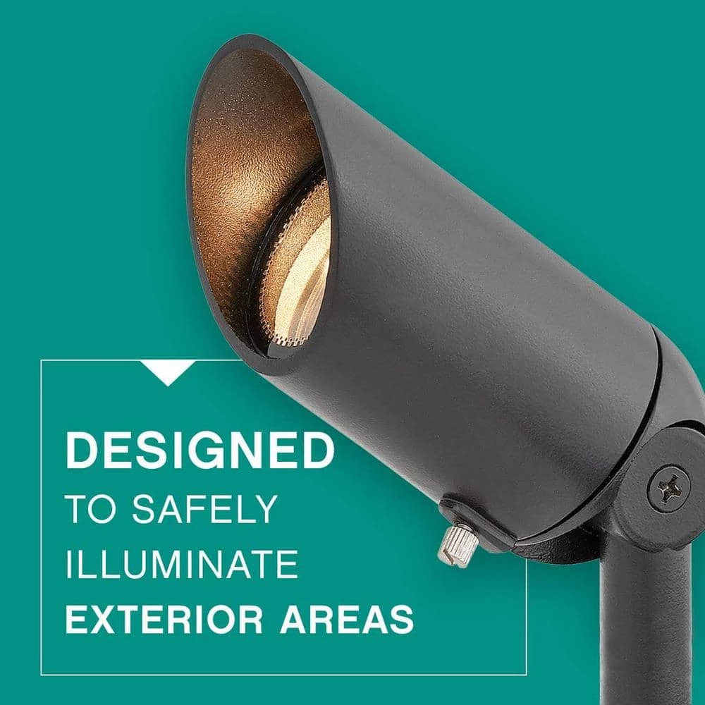 Accent Spot 12V Satin Black Low Voltage Weather Resistant Spotlight with LED Bulb by HINKLEY 4 Accent Spot 12V Satin Black Low Voltage Weather Resistant Spotlight with LED Bulb by HINKLEY - Image 4