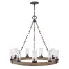 Sawyer 9-Light Sequoia Outdoor Single Tier Chandelier by HINKLEY