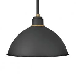 Foundry Textured Black 1-Light Outdoor Barn Pendant Light by HINKLEY 6 Foundry Textured Black 1-Light Outdoor Barn Pendant Light by HINKLEY -HINKLEY || CANARM Shop textured black hinkley outdoor pendant lights 10685tk 4f 1000