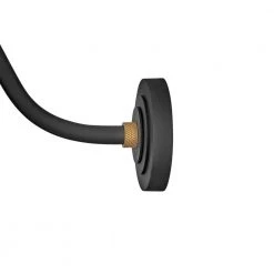 Foundry Medium 1-Light Textured Black Gooseneck Outdoor Barn Light Sconce by HINKLEY -HINKLEY || CANARM Shop textured black hinkley outdoor sconces 10342tk 4f 1000