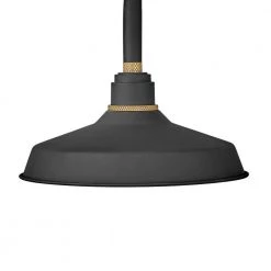 Foundry Medium 1-Light Textured Black Gooseneck Outdoor Barn Light Sconce by HINKLEY -HINKLEY || CANARM Shop textured black hinkley outdoor sconces 10342tk c3 1000