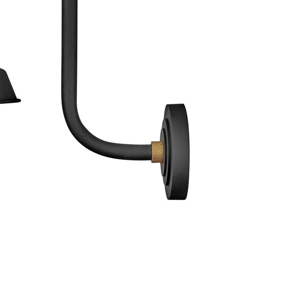 Foundry Large 1-Light Textured Black Outdoor Wall Sconce by HINKLEY 3 Foundry Large 1-Light Textured Black Outdoor Wall Sconce by HINKLEY - Image 3