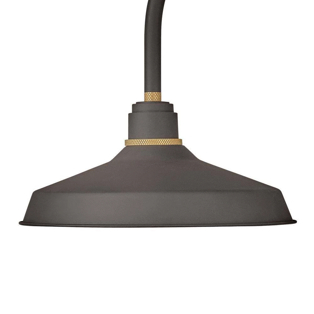 Foundry Large 1-Light Textured Black Outdoor Wall Sconce by HINKLEY 2 Foundry Large 1-Light Textured Black Outdoor Wall Sconce by HINKLEY - Image 2