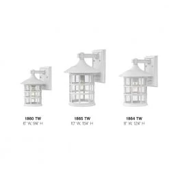 Freeport 1-Light Textured White Outdoor Wall Sconce by HINKLEY 10 Freeport 1-Light Textured White Outdoor Wall Sconce by HINKLEY -HINKLEY || CANARM Shop textured white hinkley outdoor sconces 1865tw 1f 1000