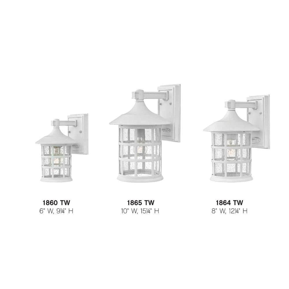 Freeport 1-Light Textured White Outdoor Wall Sconce by HINKLEY 5 Freeport 1-Light Textured White Outdoor Wall Sconce by HINKLEY - Image 5