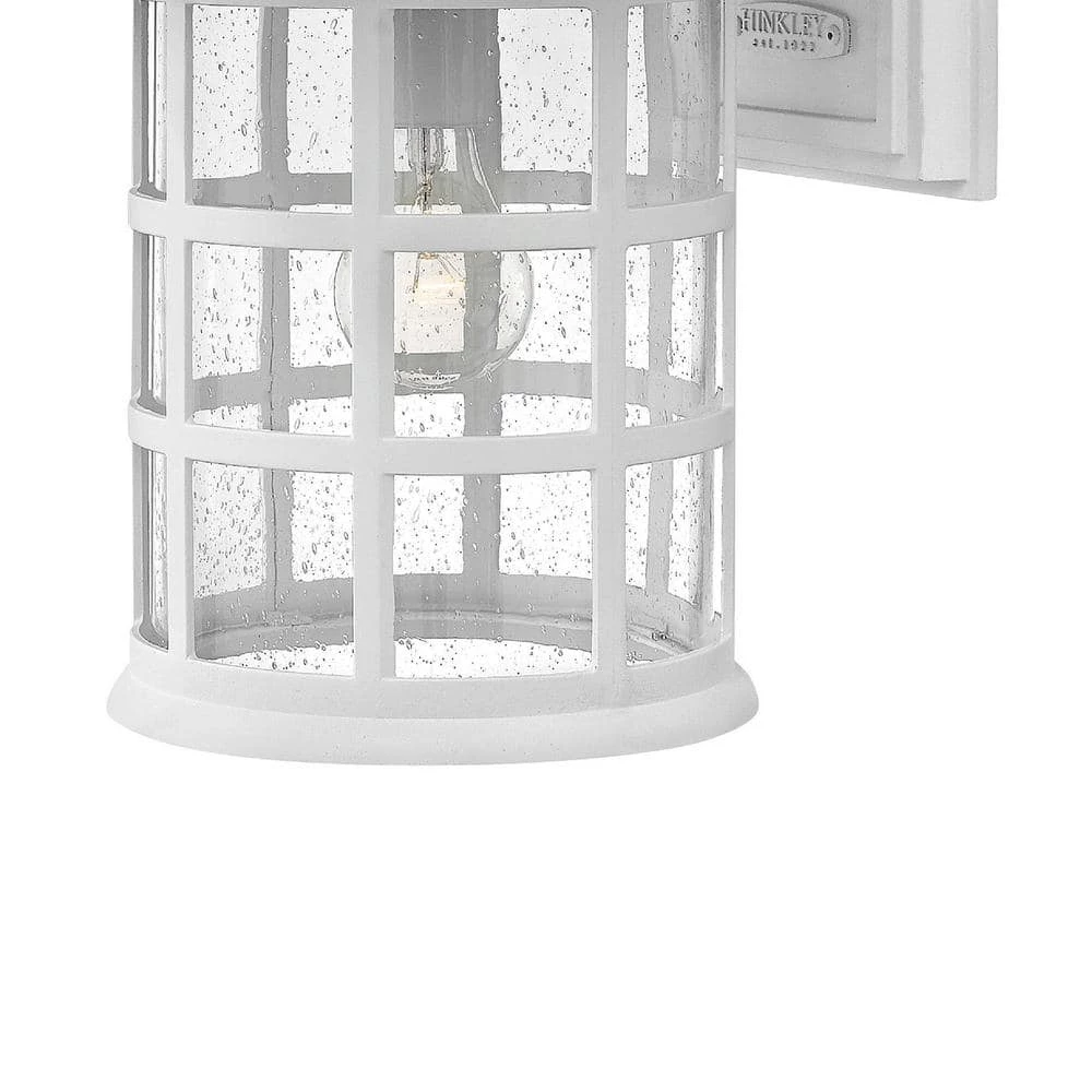 Freeport 1-Light Textured White Outdoor Wall Sconce by HINKLEY 4 Freeport 1-Light Textured White Outdoor Wall Sconce by HINKLEY - Image 4