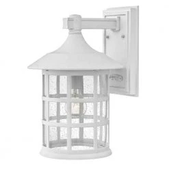 Freeport 1-Light Textured White Outdoor Wall Sconce by HINKLEY