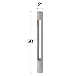 Atlantis Hardwired Titanium Gray Bollard Light by HINKLEY 10 Atlantis Hardwired Titanium Gray Bollard Light by HINKLEY -HINKLEY || CANARM Shop titanium hinkley bollard lights 15501tt 77 1000