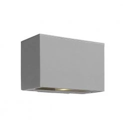 Atlantis 1-Light Titanium LED Outdoor Wall Lantern Sconce by HINKLEY