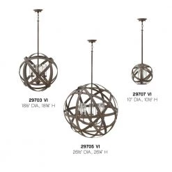 Carson Vintage Iron 5-Light Outdoor Chandelier by HINKLEY -HINKLEY || CANARM Shop vintage iron hinkley outdoor chandeliers 29705vi 4f 1000