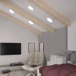 Low Profile 7 in. White Integrated LED Flush Mount by CANARM -HINKLEY || CANARM Shop white canarm flush mount lights led 7dlp wt 31 1000